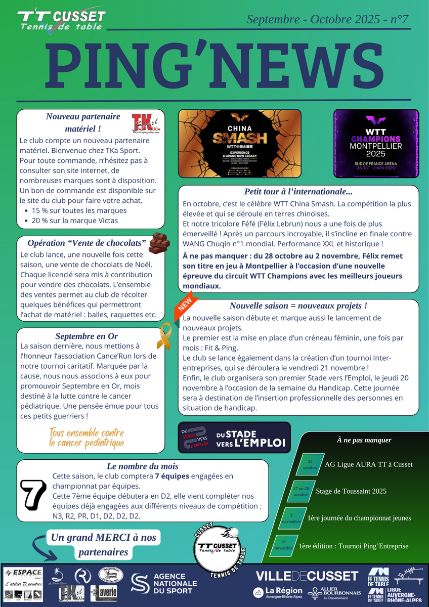 Ping'News N°7 - Septembre / Octobre 2025