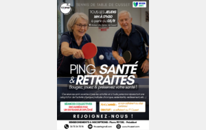 NOUVEAU CRÉNEAU : Ping Santé / Retraités !
