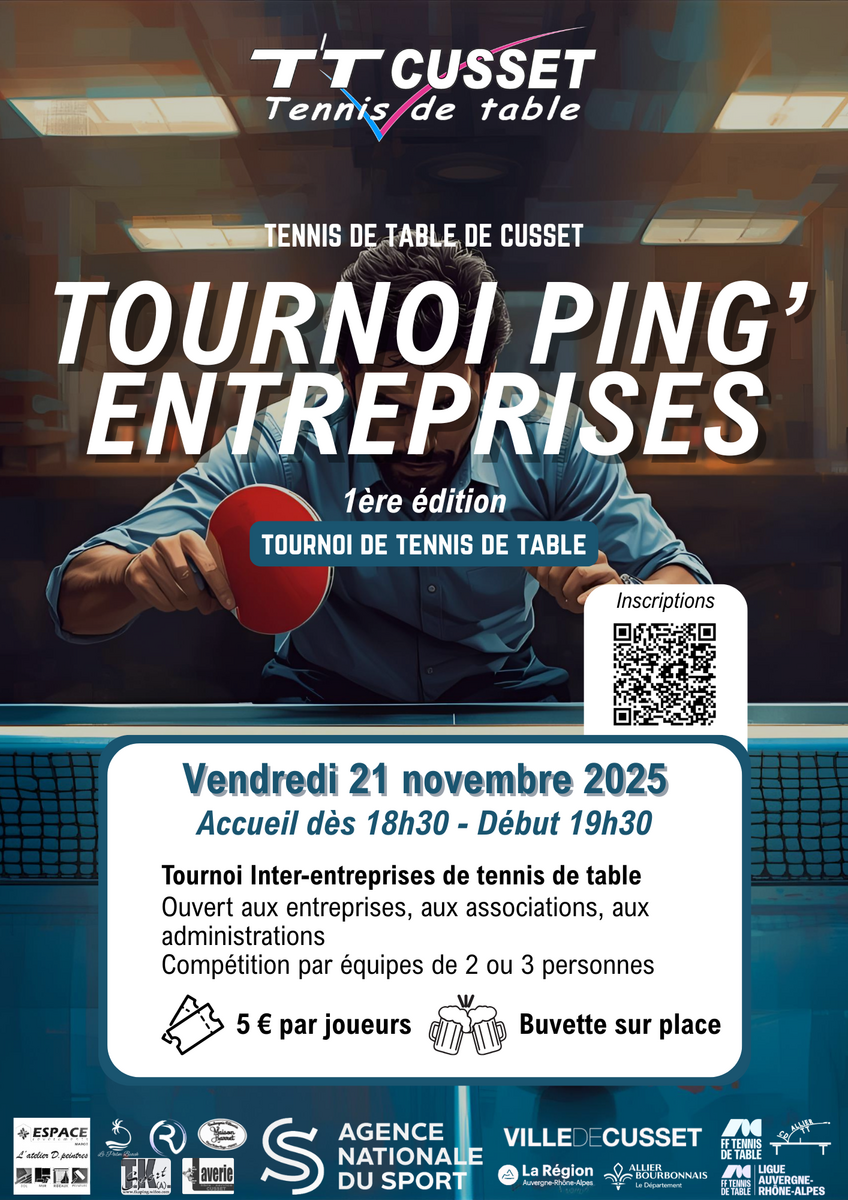 Tournoi Ping'Entreprises 2025