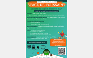 Stage de Toussaint 2024