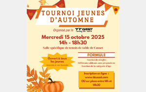 Tournoi jeunes d'automne 2025