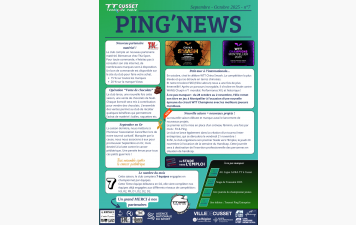 Ping'News N°7 - Septembre / Octobre 2025