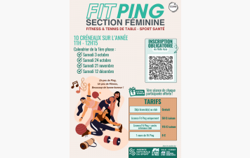Ping Féminin : inscrivez-vous !